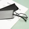 Portable PVC Leather Eyeglass Case - Slant Mouth Design for Sunglasses & Reading Glasses.