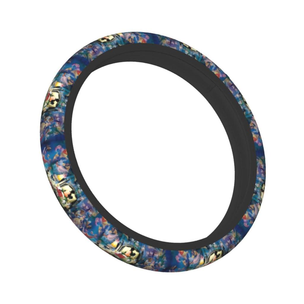 DIZZY Car Steering Wheel Cover for Kei and Standard Comfortable To the Interior 38cm Cars, Stylish, Non-Slip, Stain-Resistant, Touch, Accessory, Item,