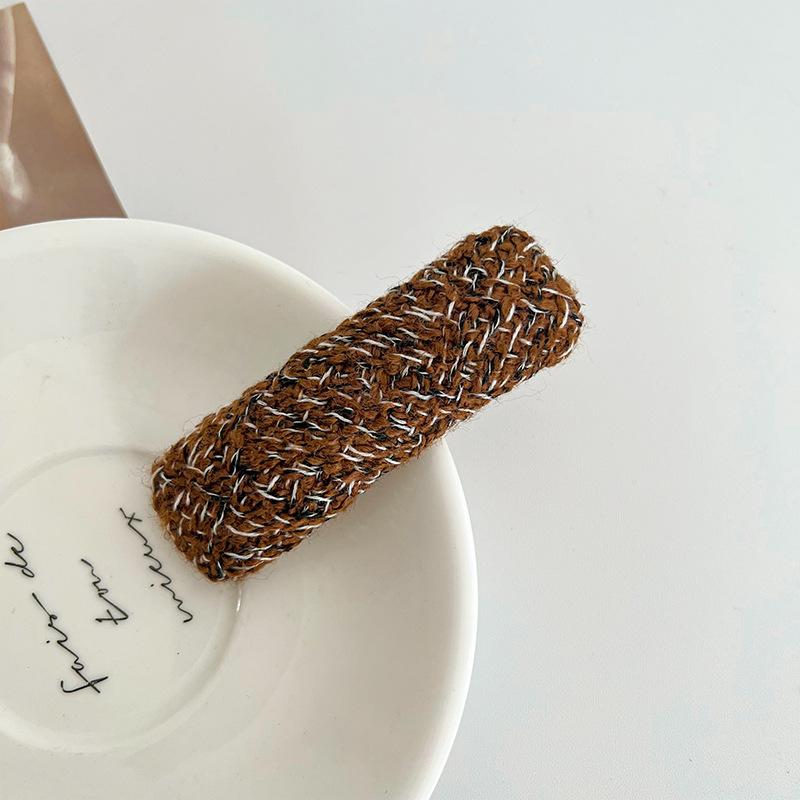 

Заколки для волос, шерстяные длинные ретро-заколки в форме Bb, заколка с боковой заколкой, челка 9*3cm