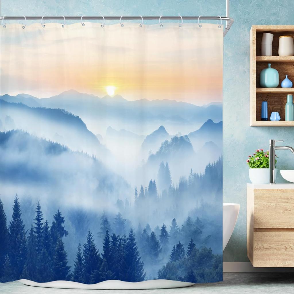 Home Shower Curtains for Bathroom Waterproof Fabric Modern Nordic Style Bathroom Curtains Shower Curtain 180x200 240x180 .