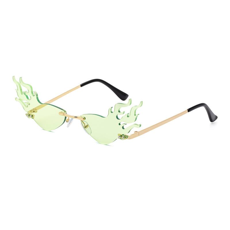 Sunglasses Female Flame Exaggerated Shape Cool Sunglasses Female Tide Ball Funny Little Fish Glasses