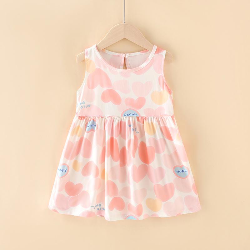 Mädchen Blumen Baumwolle Sommerkleid 2025 - Kleinkind & Baby Trageweste