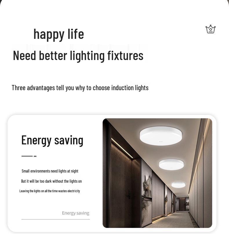 Smart LED Radar Ceiling Light with Motion and Sound Sensor