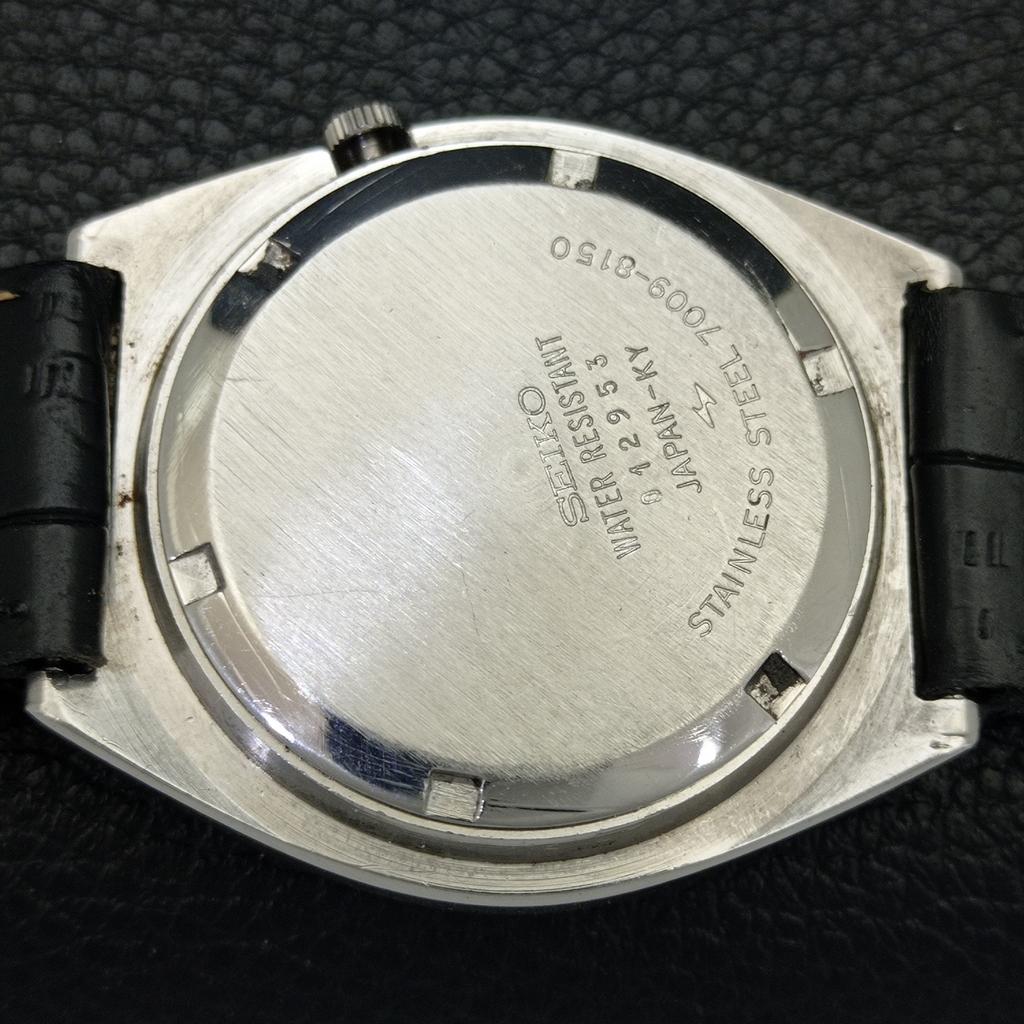 VINTAGE SEIKO 5 AUTOMATIC 7S26A JAPAN MENS BLACK COLOR DIAL WATCH A701915-5 R207-a701915