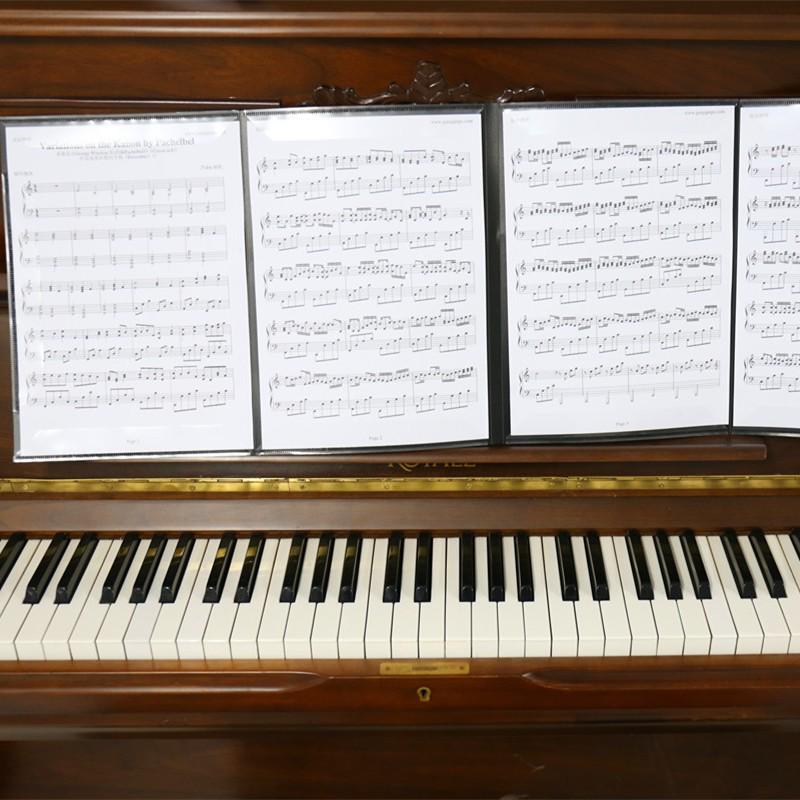 A4 Six-Page Triple-Fold Sheet Music Folder for Piano Arrangements