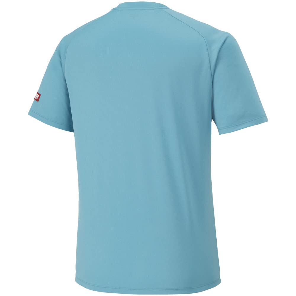 Mizuno Table Tennis Game Short JTTA Maui Size 2XL Shirt, Sleeve, U-Neck, Unisex, Moisture-Wicking, Quick-Drying, Certified, 82JAA111, Blue,