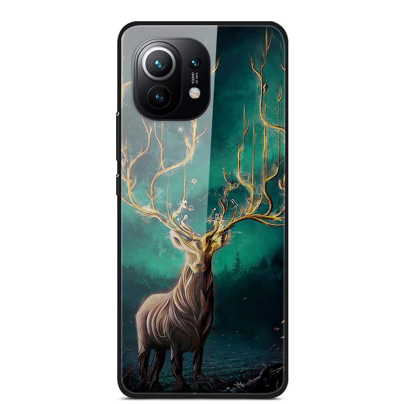 Luxury Cover Case for Xiaomi mi 11 Tempered Glass Cover for Xiaomi mi 11 Lite 5G NE Phone Case for Xiaomi Mi 11 mi11 Lite Coque
