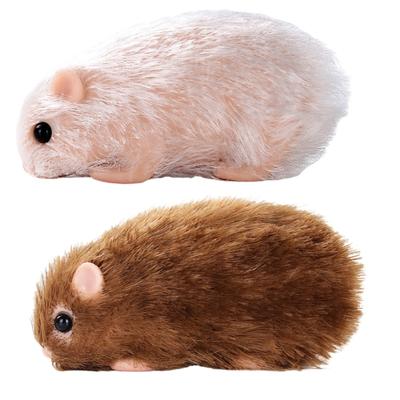 Life Like Hamster Model Silicone Animal Toy Handmade Realistic Hamster Figure Toy for Toddlers Animal Doll Reborns Pet