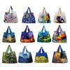 Yousheng Shopping Bag Foldable Large Capacity Tote Durable Oxford Reusable Grocery Bag Strong Load-Bearing Shoulder Storage Bag