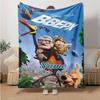 Custom 1pc Colorful Characters Celebration Blanket, Soft And Comfortable Blanket, Casual Warm, Camping Travel Blanket, Birthday Gift Q910314