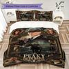 Peaky Blinders Pattern Bedding,Quilt Set Quilt Cover Pillowcase Home Birthday Gift(1 * Duvet Cover + 2 * Pillowcase, Without Core)_lx