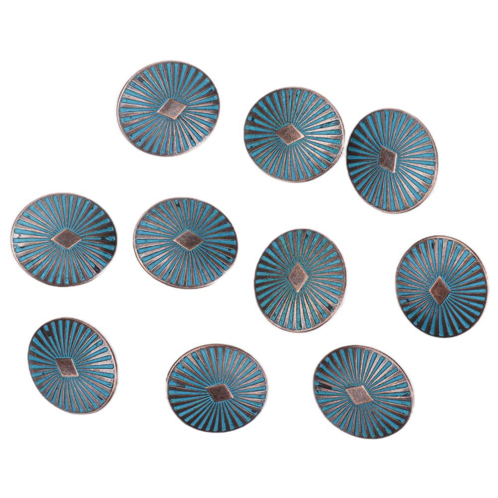 20pcs Round Shape Vintage Buttons Single Hole Decorative Sewing Buttons For Coat