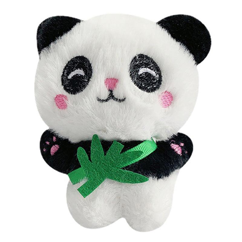 1 Stück süßer Plüsch-Panda-Schlüsselanhänger, Taschenzubehör, Schultaschen-Anhänger