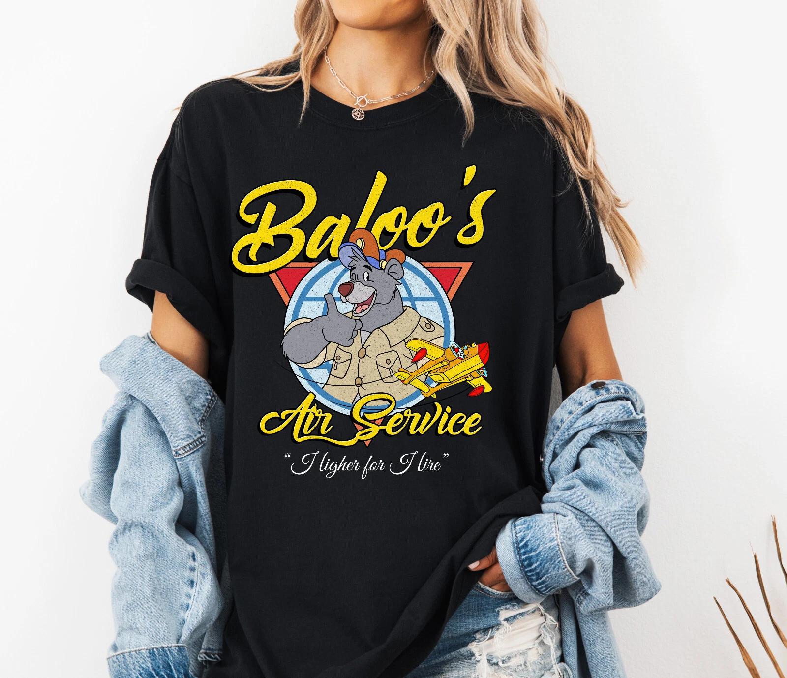 Disney Talespin Funny Baloo s Air Service Tee Unisex Adult Kid Shirt XL