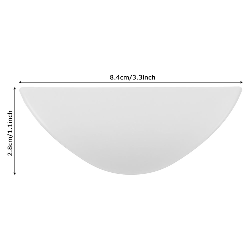 Self Adhesive Punch-free Door Handle Black White Plastics Half Ellipse Cupboard Drawer Handles Kitchen Wardrobe Knob Home Decor