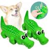 Latex Crocodile Dog Chew Toy Durable Bite Resistant Teeth Cleaning Interactive Play Safe for Small Medium Pets Squeaky Rubber To