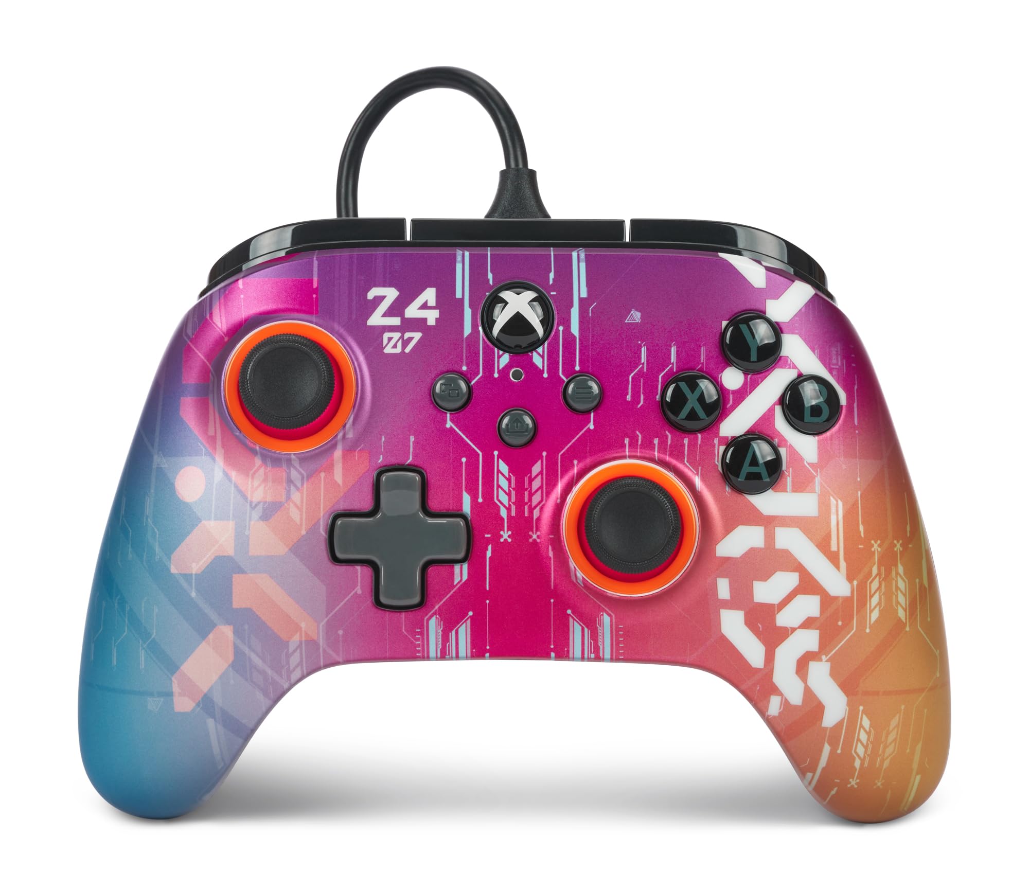 

Рік PowerA Advantage Wired Controller для Xbox Series Cyber ​​Style Функція подвійної вібрації для Xbox Series PC Windows [2 Гарантія] XS - XS 10/11