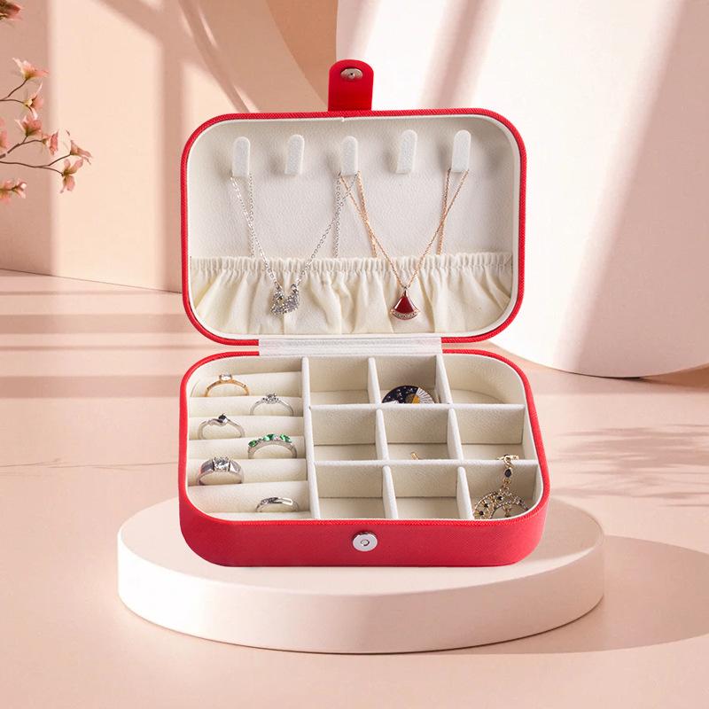 Portable Jewelry Box European Princess Travel Korean Hand Jewelry Jewelry Bag Earrings Ring Small Storage Box