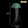 3Pcs Artificial Glowing Fluorescent Jellyfish Aquarium Decoration Fish Tank Underwater Plant Marine Aquatic Landscape Ornament