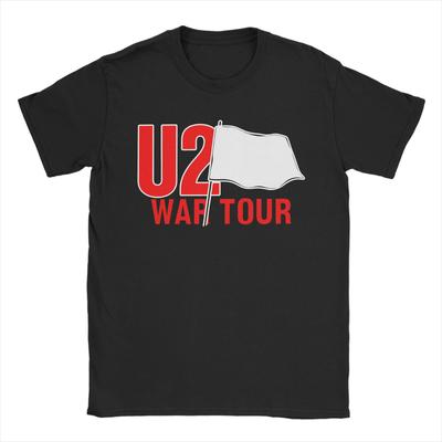 T-shirt Nouveauté Groupe de Rock U2 pour Homme Col Rond 100% Coton Manches Courtes Hauts d'Été