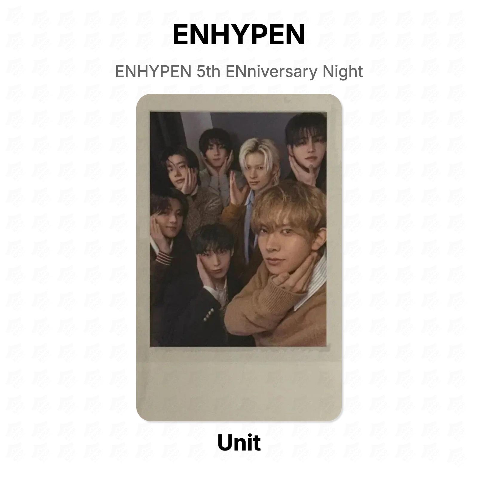 ENHYPEN Unit 5th ENniversary Night Official Photocard Unit