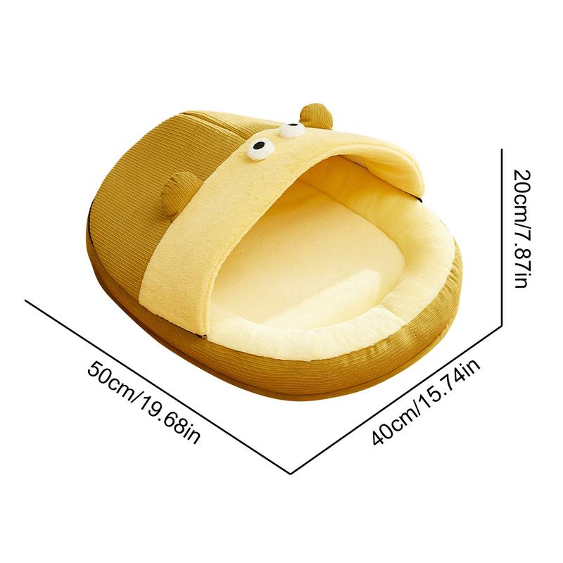 Dog Cave Bed Cat Caves Slipper Design Warm Nesting For Indoor Outdoor Crate Senior Pets Puppies Kittens Anxious Pets