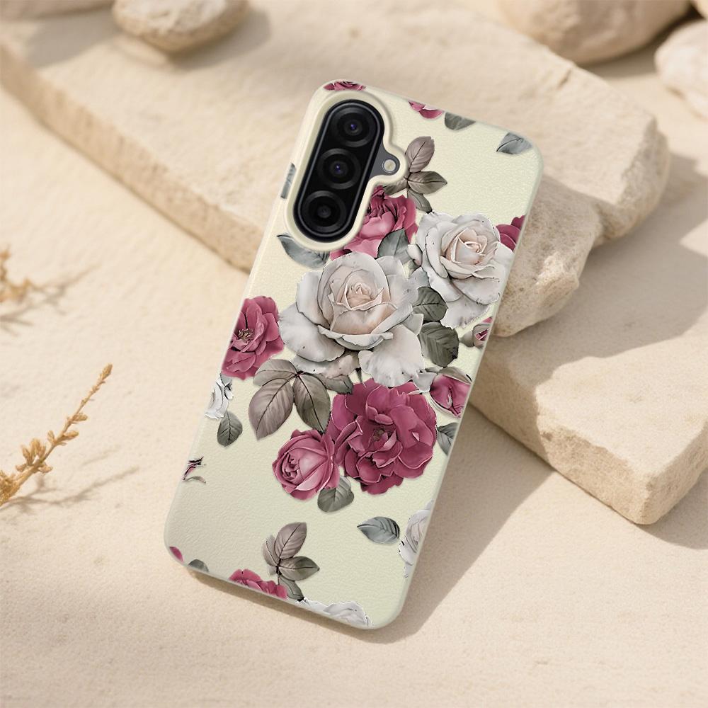 

Black Rose Phone Case For Samsung S23 S24 S25 Ultra FE A17 A26 A36 A56 A05S A06 A07 A15 A16 A34 A35 A53 A54 A55 Case Samsung A36