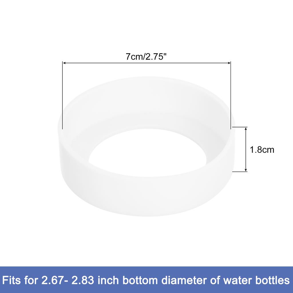 Silicone Cup Bottom Protective Cover Cup Holder Thermos Cup Base Protective Case Covers Pad Accessories Multicolor 70mm 4Pcs