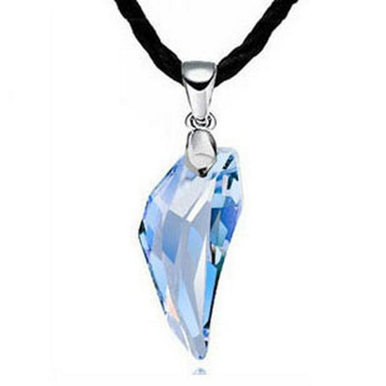 T27 Wolfszahn Kristall Partner Anhänger Halskette für Damen & Herren - Schmuckgeschenk im koreanischen Stil