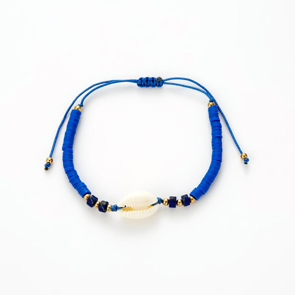 Natural Shell Pendant Bohemian Women's Fashion Party Handwoven Adjustable Summer Charm Beach Conch Jewelry Gift Bracelet