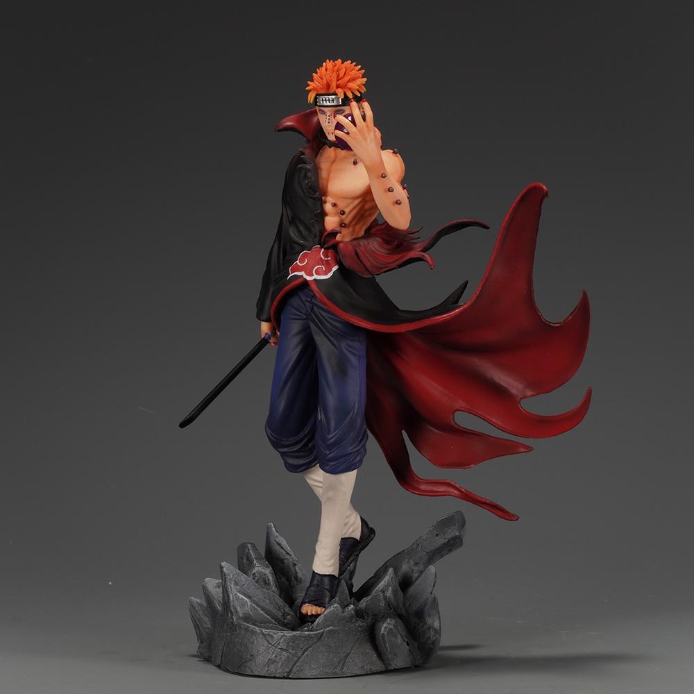 24 Cm Naruto PVC Hand-made Hundred Ninja Pain GK Statue Model Toy Anime Character Collection Desktop Ornaments Doll Gift