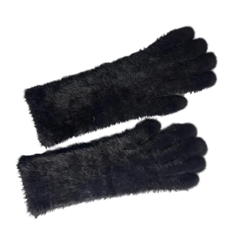 

Warm Extended Length Gloves With 3D Claw Design And Faux Mink For Outdoor Winter Event And Theme Parties