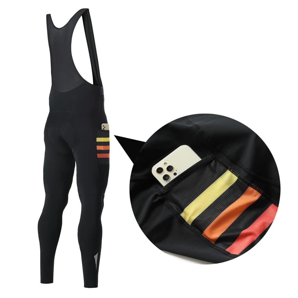 Santic Bib Bib Cycling Pants for Spring and Side 3D Sponge Size M Pants, Tights, Autumn, Pockets, Pads, Red,