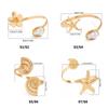 Punk Stil Geometrischer Seestern Verstellbare Öffnung Armreif Für Frauen Mode Metall Armschmuck