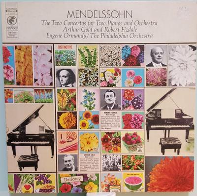 LP Record FELIX MENDELSSOHN-BARTHOLDY - ARTHU - The Two Concertos For Two Pianos An Y31532 Odyssey 1972 US Classical Used