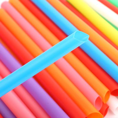100PCS Colorful Drinking Straw Plastic Disposable Wide Straws for Milk T Mixed Colors