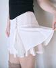 Leijeumiya Lily Chiffon Mini Skirt [Ivory]