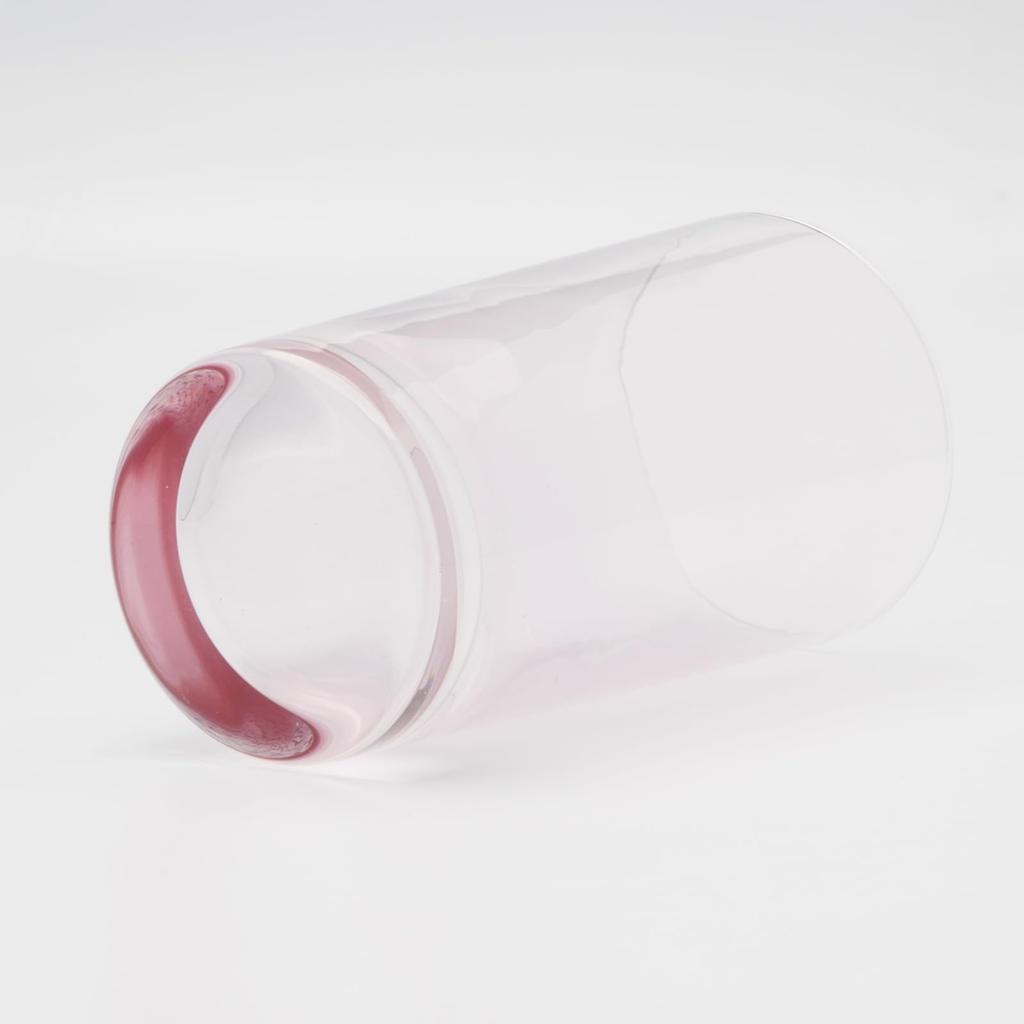 Otsuka Glass "Pinsale" Tumbler, Glass Cup, Approx. 250ml, Pink, Made in Japan, 6224-722-4-1P