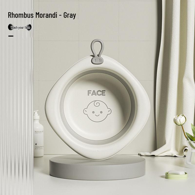 Newborn Portable Foldable Baby Washbasin - Thickened Plastic Infant Basin