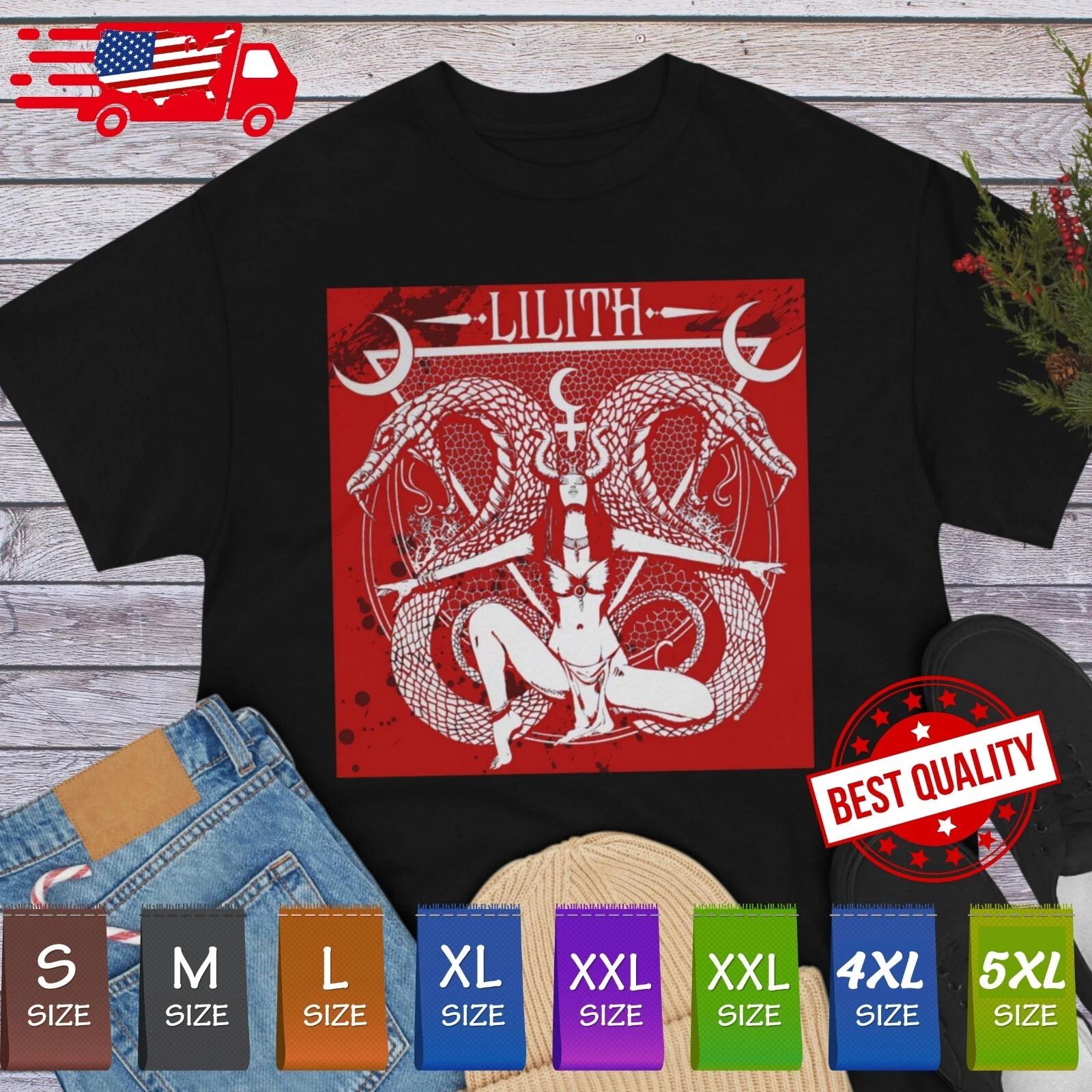 

Lilith Tee Shirt Occult Satanic Belzebuth Demond Skull Black Metal Lucifer M