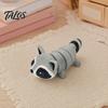 Talos 3D Printed Raccoon Figurine Decoration with Movable Joints, Cute Articulated Animal Desktop Ornament, Stress Relief Toy for Home Office