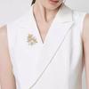 Metal Butterfly Brooch High-End Luxury Accessory Fashionable Retro Corsage Clothing Pin Anti-Exposure Jewelry