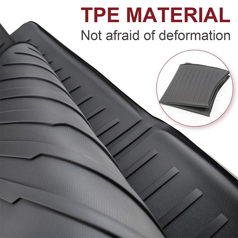 3Pcs Rear Cargo Mat Compatible with 2026 Tesla Model Y Juniper 5 Seater Trunk Cargo Liner Front and Rear Trunk Mat Cargo Liner