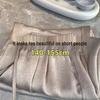 Women's Small Silky Wide-Leg Pants, Summer Eight-Point Length, Thin & Draped Texture