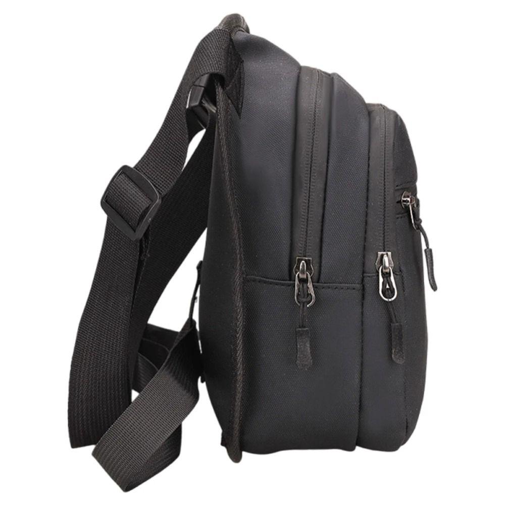 Zipper Multi-Function Fanny Pack PU Leather Travel Chest Bag Cycling Drop Leg Bag  Hiking