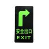 Safety Signs Luminous Stickers Safety Exit Instruction Sticker Fluorescent Ground Signs Emergency Indication Signs Decoration