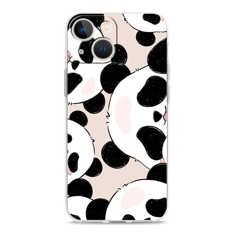 Phone Case For iPhone 17 Cases iPhone Air 16 15 12 13 14 Pro Max 7 8 Plus 16Pro iPhone11 Clear Soft Cover Cartoon Panda