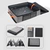 Foldable Oxford Fabric Cat Litter Box Semi-Enclosed Splash-Proof Waterproof Travel-Friendly Compact Storage Cat Toilet