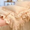 Romantic Lace Floral Cotton Bedding Set - Exquisite French-Korean Style