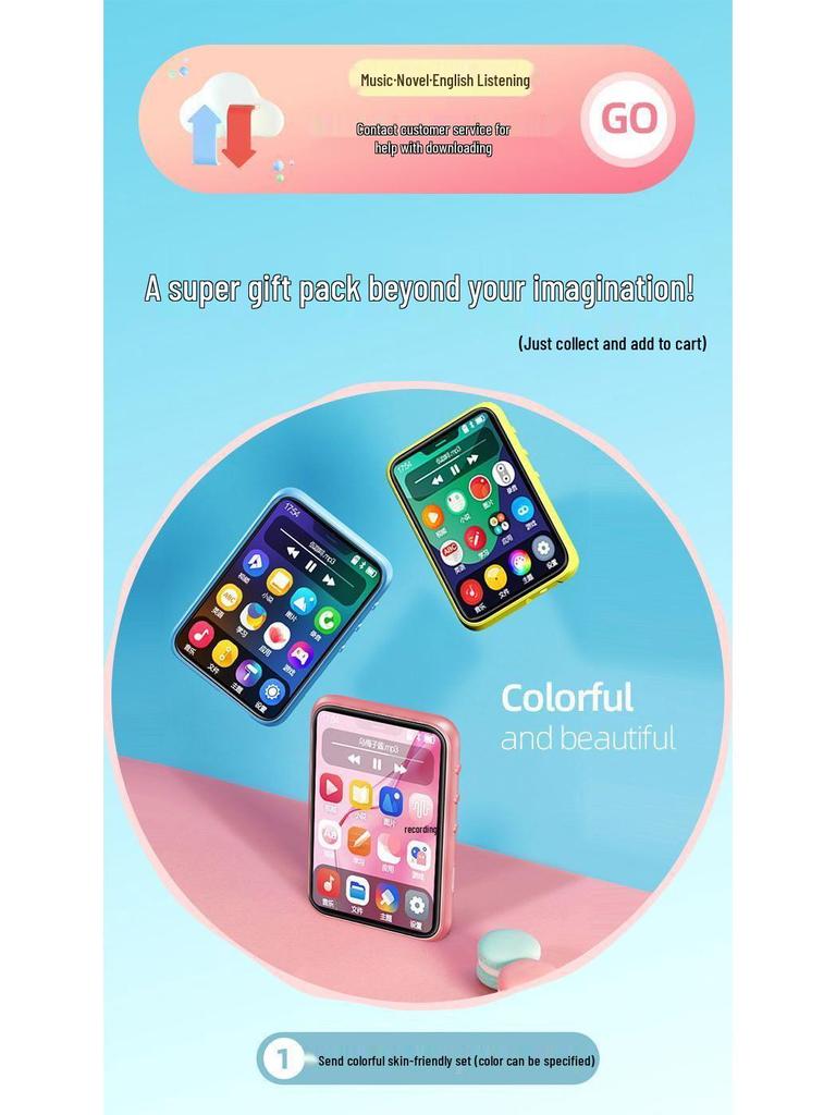 High School Student MP4/MP3 Player - Touchscreen, Bluetooth, Dictionary, and E-Book Reader